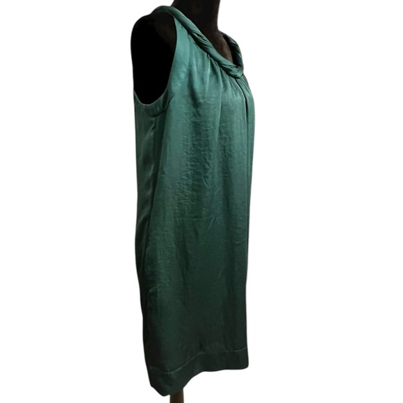 Women's Talbots Green Sleeveless Dress 10P - Picture 2 of 8